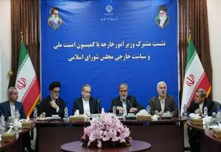 برگزاری نشست کمیسیون امنیت ملی و سیاست خارجی مجلس با وزیر امور خارجه