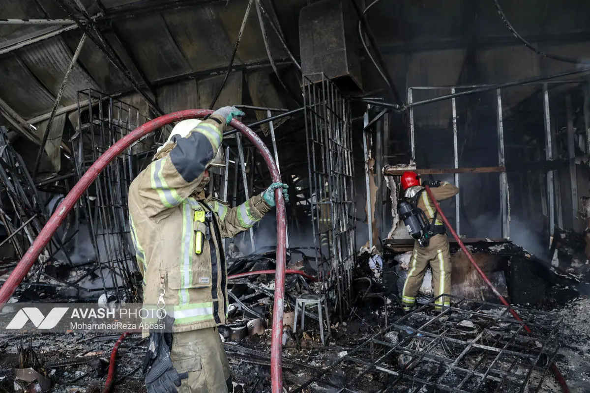 آتش‌سوزی بازار بزرگ جنت‌ - تهران