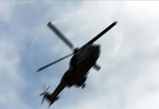 سقوط یک فروند بالگرد در درچه اصفهان