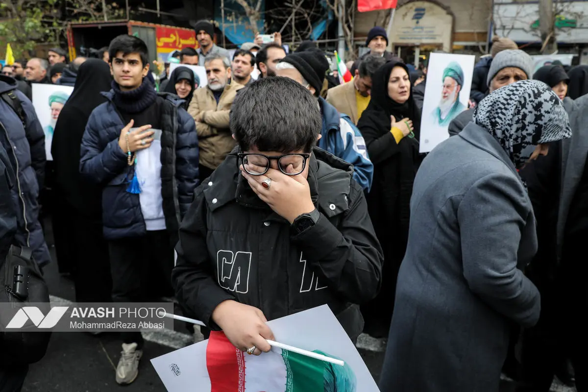 مراسم تشییع پیکر شهدای جنایات اخیر صهیونی - آمریکایی _۱