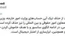 شبکه اجتماعی ایکس تیک آبی معاون وزیر خارجه را حذف کرد