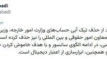 شبکه اجتماعی ایکس تیک آبی معاون وزیر خارجه را حذف کرد