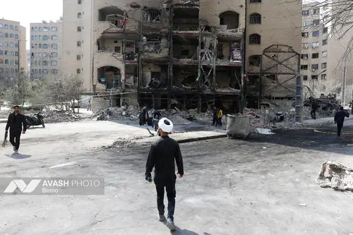 تجاوز هوایی آمریکا و رژیم صهیونیستی به شهرک مسکونی شهیدبروجردی