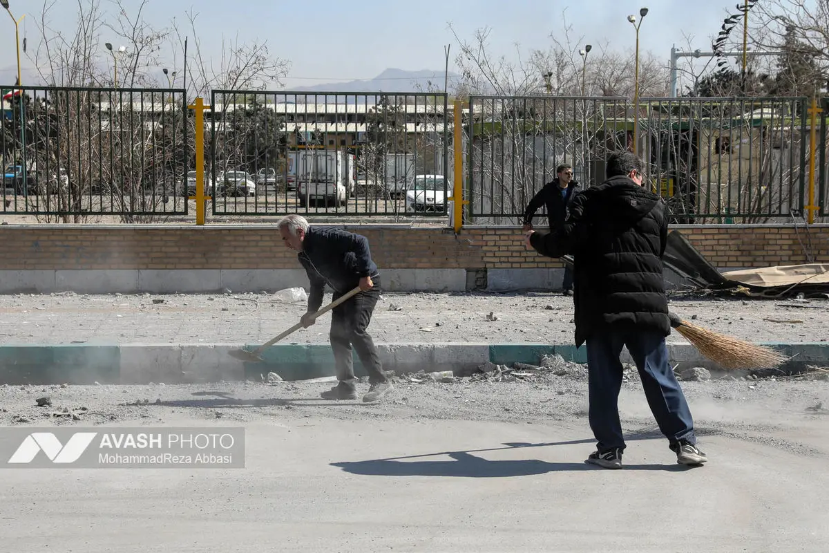 خسارات ناشی از تجاوز هوایی آمریکا و رژیم صهیونیستی به ایران - تهران /  ۱۴ اسفند ۱۴۰۴