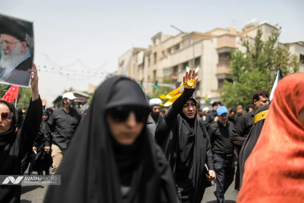 دسته عزاداری مردمی دانشجویی ظهر تاسوعا در تهران