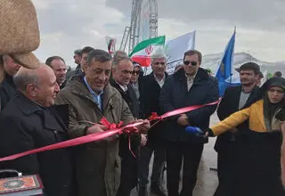 معاون پزشکیان پروژه راه‌سازی «جاده ابریشم» را افتتاح کرد