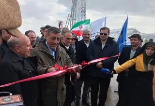 معاون پزشکیان پروژه راه‌سازی «جاده ابریشم» را افتتاح کرد