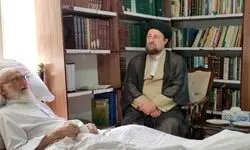 سید حسن خمینی از آیت الله العظمی نوری همدانی عیادت کرد