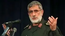 واکنش سردار قاآنی به نماز خواندن بر پیکر رهبر شهید 