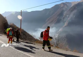 وقوع آتش سوزی در پارک ملی دز +جزئیات