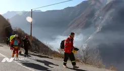 وقوع آتش سوزی در پارک ملی دز +جزئیات