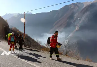 وقوع آتش سوزی در پارک ملی دز +جزئیات