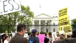 معترضان علیه ترامپ به خیابان آمدند 