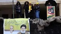 حضور حشدالشعبی در محل شهادت سید حسن نصرالله