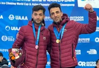 قهرمانی و نایب قهرمانی یخنوردان ایران در جام جهانی سوئیس