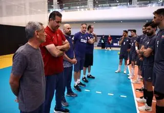 اولین تمرین تیم ملی والیبال مردان+ فیلم