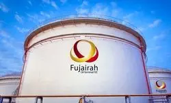 آتش سوزی مهیب در بندر فجیره امارات 