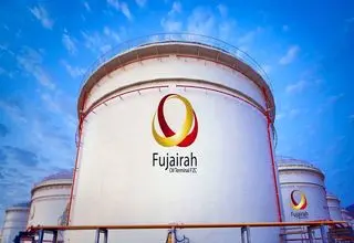 آتش سوزی مهیب در بندر فجیره امارات 