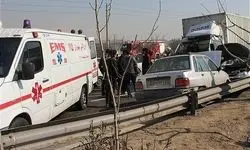 فوت دو نفر در تصادف زنجیره‌ای در خیابان ۱۷ شهریور