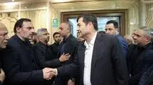 حضور دنیامالی در مراسم ترحیم اکبر کارگرجم