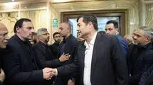 حضور دنیامالی در مراسم ترحیم اکبر کارگرجم
