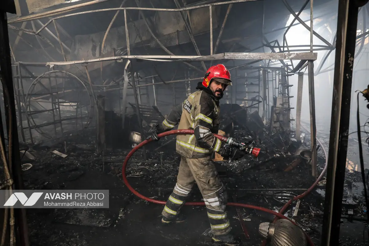 آتش‌سوزی بازار بزرگ جنت‌ - تهران