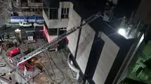 آتش به جان ساختمان پژوهشکده خیابان بنی‌هاشم افتاد