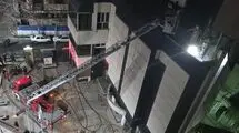 آتش به جان ساختمان پژوهشکده خیابان بنی‌هاشم افتاد