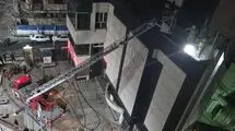 آتش به جان ساختمان پژوهشکده خیابان بنی‌هاشم افتاد