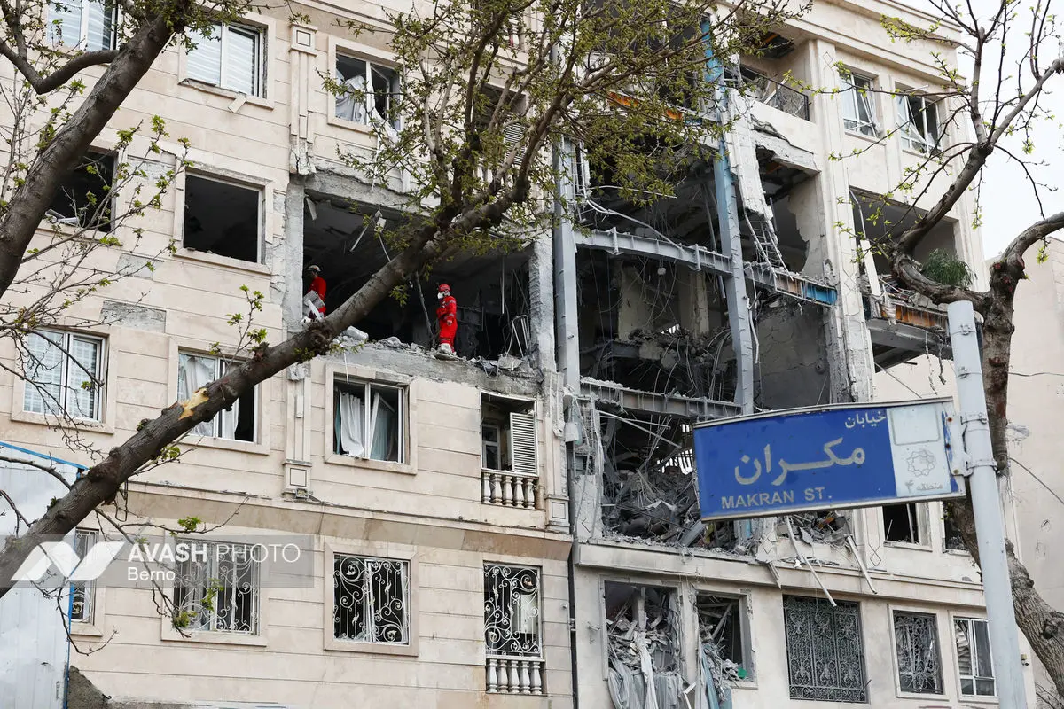 خسارات ناشی از تجاوز هوایی آمریکا و رژیم صهیونیستی به ایران - تهران