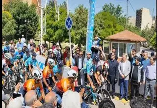 مرحله چهارم تور بین‌المللی دوچرخه‌سواری ایران- آذربایجان آغاز شد