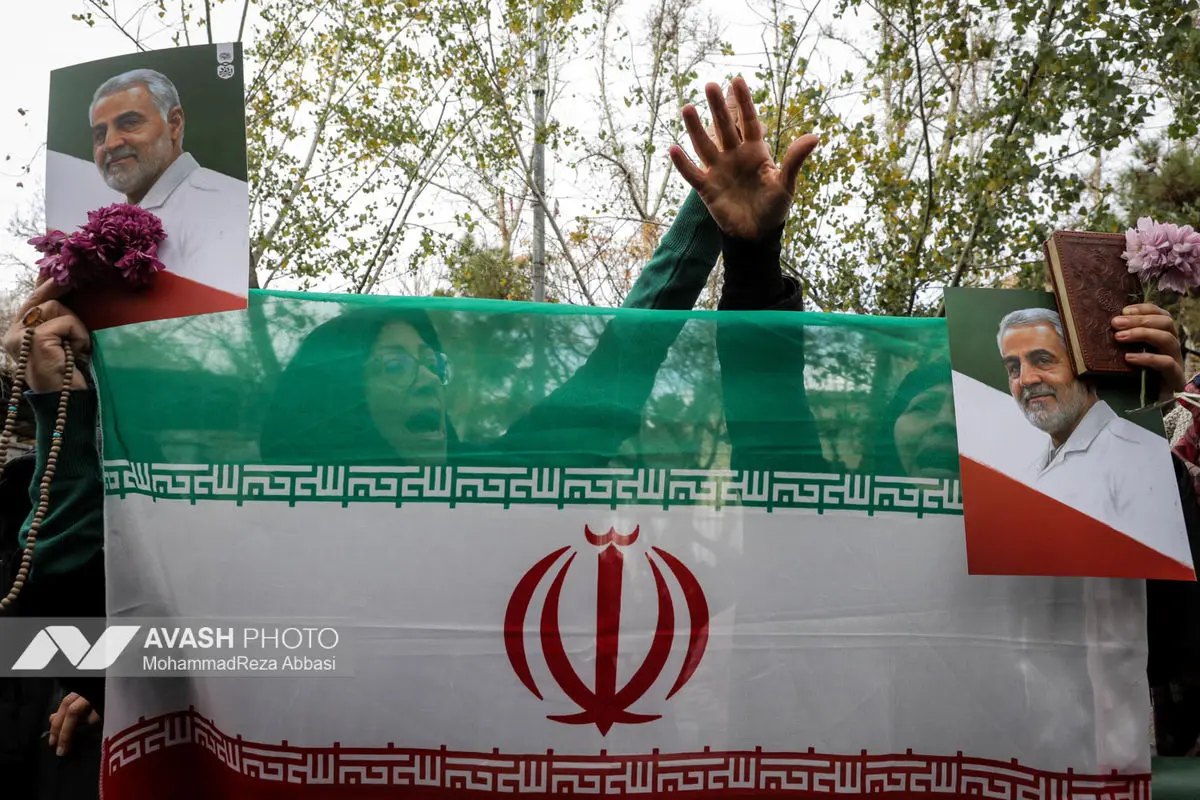 مراسم تشییع پیکر شهدای جنایات اخیر صهیونی - آمریکایی _۱