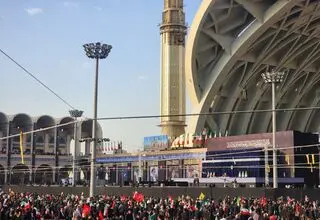 طنین شعار «انتقام، انتقام» مردم در مصلی تهران