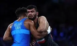 برد قاطع و دلچسب مهمدی برابر کشتی‌گیر بلغاری