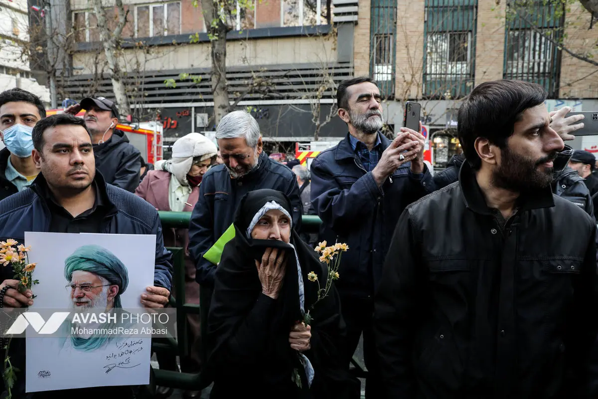 مراسم تشییع پیکر شهدای جنایات اخیر صهیونی - آمریکایی _۱