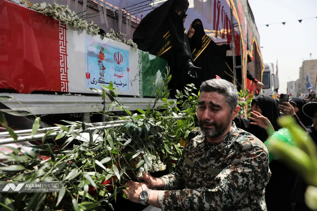 مراسم تشییع پیکر مطهر تعدادی از سرداران و فرماندهان، دانشمندان هسته‌ای