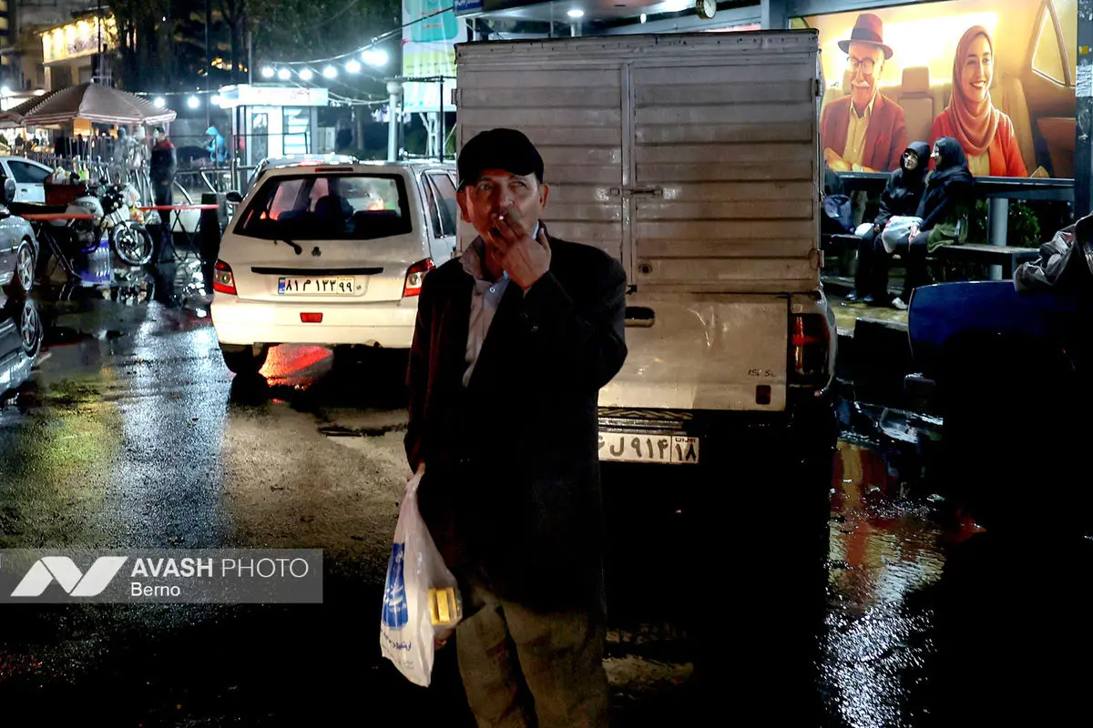 بارش باران پاییزی در تهران