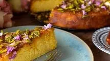 طرز تهیه کیک ماست و زعفران؛ با بافتی پنبه‌ای و عطری خوش