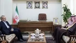 دیدار مشاور وزیر امور خارجه عربستان علی لاریجانی