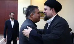 دیدار رئیس هیات مدیره باشگاه استقلال با سیدحسن خمینی