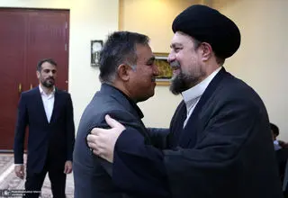 دیدار رئیس هیات مدیره باشگاه استقلال با سیدحسن خمینی