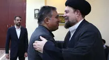 دیدار رئیس هیات مدیره باشگاه استقلال با سیدحسن خمینی