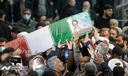 تشییع پیکر شهید اسماعیل خطیب وزیر اطلاعات 