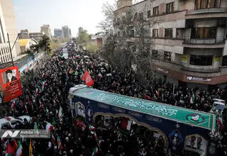 پیکر ۳۰ شهید اقتدار وطن فردا در شیراز تشییع می‌شود