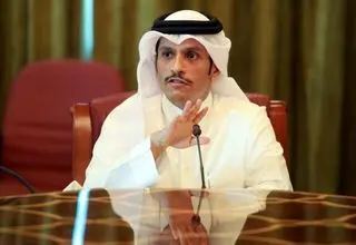 تاکید وزیر خارجه قطر بر اجرای راه حل ۲ دولتی
