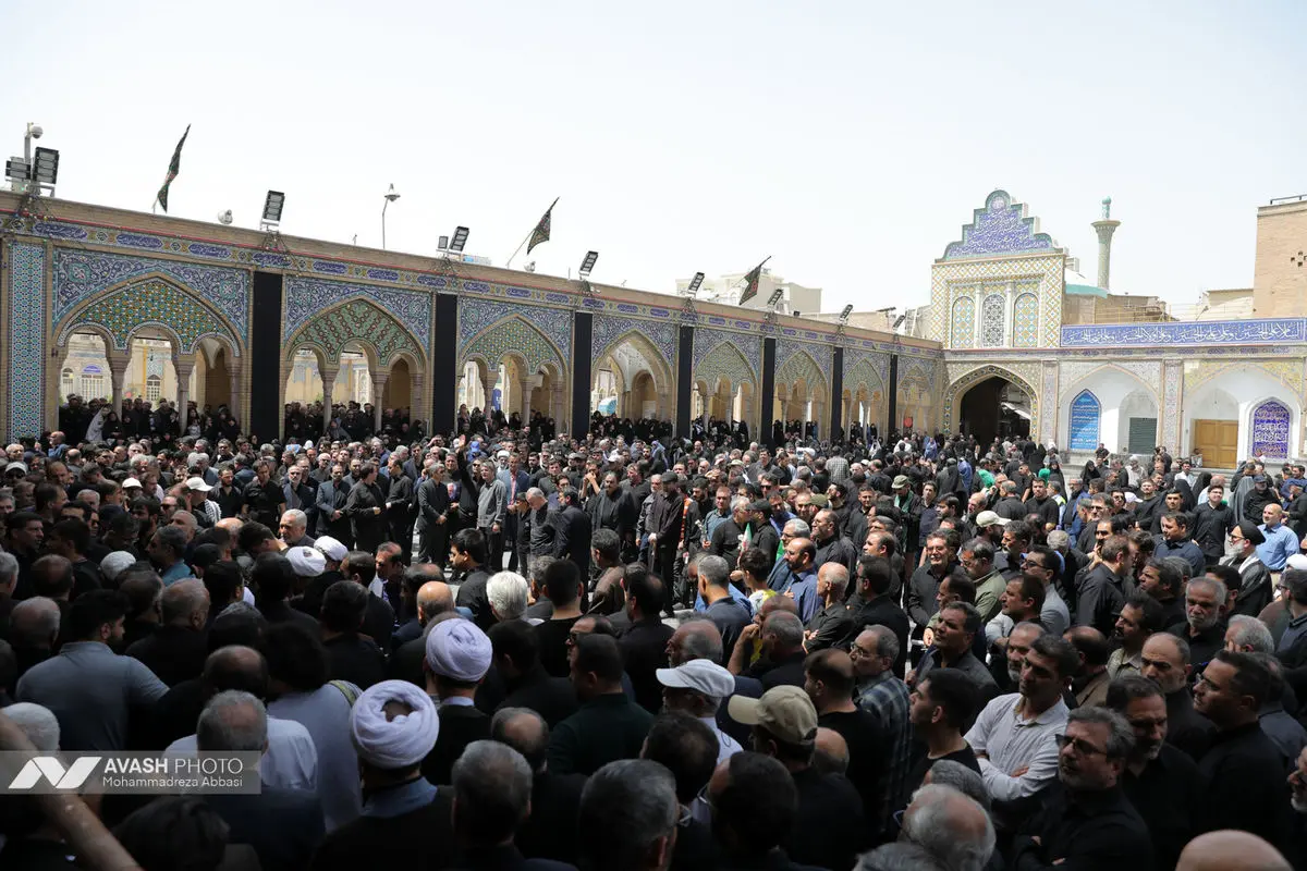 تشییع پیکر دکتر محمدمهدی طهرانچی در حرم حضرت عبدالعظیم حسنی (ع)
