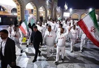 بازگشت کاروان ورزشی ناو دنا به مشهد پس از کسب مقام سوم بازی‌های آسیایی ساحلی سانیا