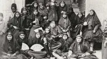 عکسی از زن‌های ناصرالدین شاه در کنار هم در یک مراسم جشن