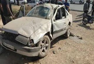 واژگونی خودروی حامل دانش‌آموزان/ یک کشته و چهار مصدوم 
