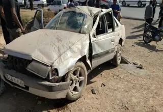 واژگونی خودروی حامل دانش‌آموزان/ یک کشته و چهار مصدوم 